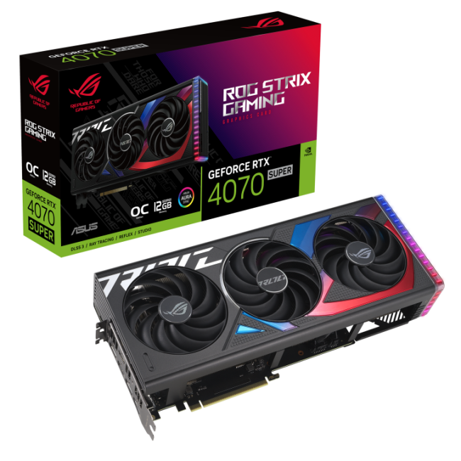 Видеокарта ASUS ROG STRIX RTX4070S O12GGAMING Видеокарта ASUS ROG STRIX RTX4070S O12GGAMING