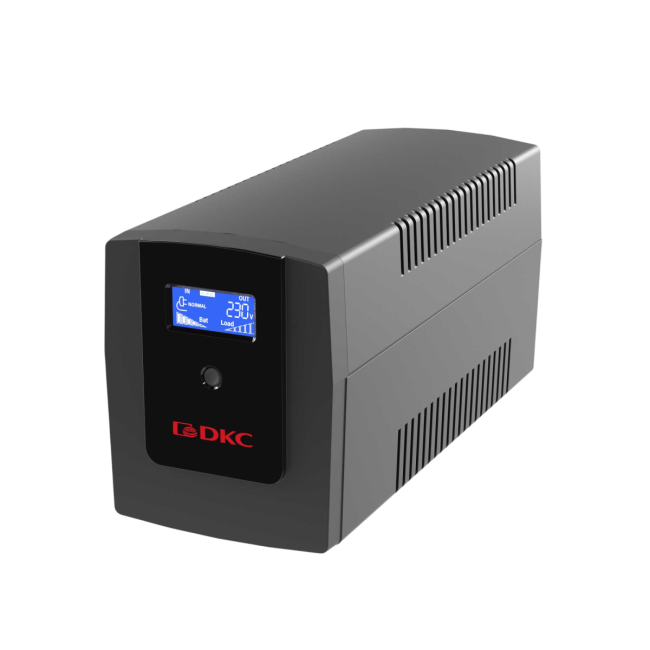 Линейно-интерактивный ИБП ДКС серии Info LCD, 1200 ВА/720 Вт, 1/1, 4xIEC C13, USB + RJ45, LCD, 2x7Aч DKC INFOLCD1200I Линейно-интерактивный ИБП ДКС серии Info LCD, 1200 ВА/720 Вт, 1/1, 4xIEC C13, USB + RJ45, LCD, 2x7Aч DKC INFOLCD1200I