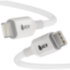 GCR Кабель PREMIUM 1.0m TypeC/Lightning MFI POWER DELIVERY 18 W, быстрая зарядка, белый силикон, AL case белый, белый ПВХ, GCR-53533 Кабель Greenconnect 1 м (GCR-53533)
