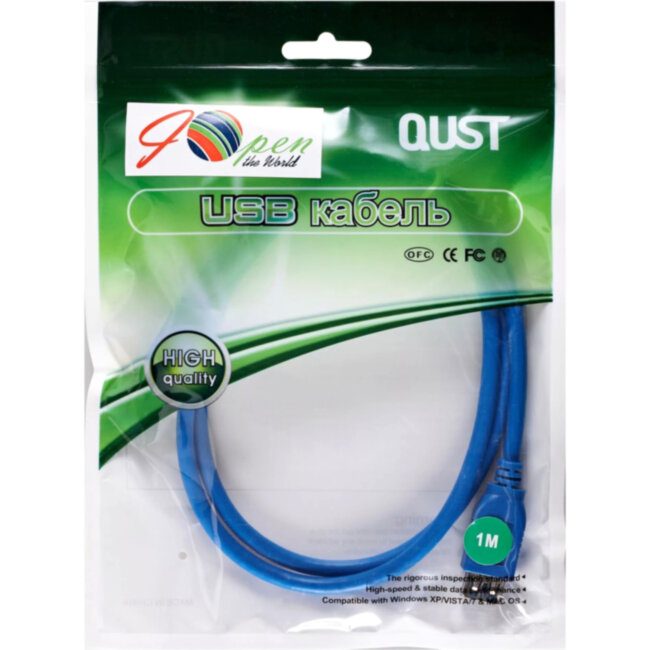 Кабель удлинительный USB3.0 Am-Af 1m iOpen (Aopen/Qust) (ACU302-1M) VCOM ACU302-1M