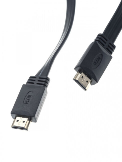 Кабель HDMI 19M/M, плоский,ver. 2.0, 4K@60 Hz 1.8m VCOM <CG522F-1.8M> VCOM HDMI (m) - HDMI (m) 1.8м Кабель HDMI 19M/M, плоский,ver. 2.0, 4K@60 Hz 1.8m VCOM <CG522F-1.8M> VCOM HDMI (m) - HDMI (m) 1.8м