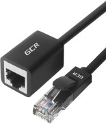 Greenconnect Удлинитель патч-корда прямой 1.5m, FTP медь, кат.6, черный, никелированный коннектор, 24 AWG, Premium ethernet high speed 10 Гбит/с, RJ45, T568B, GCR-51798 Greenconnect RJ45(m) - RJ45(f) Cat. 6 F/UTP PVC 1.5м чёрный