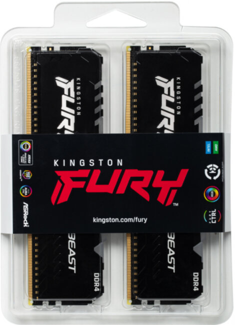 Память оперативная Kingston FURY Beast RGB KF426C16BBAK2/64 Память оперативная Kingston FURY Beast RGB KF426C16BBAK2/64