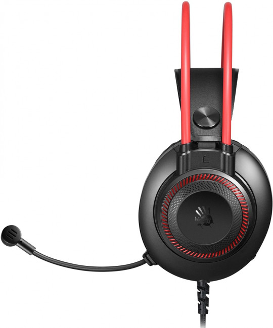 Наушники с микрофоном A4Tech G200S USB/ BLACK +RED Наушники с микрофоном A4Tech G200S USB/ BLACK +RED