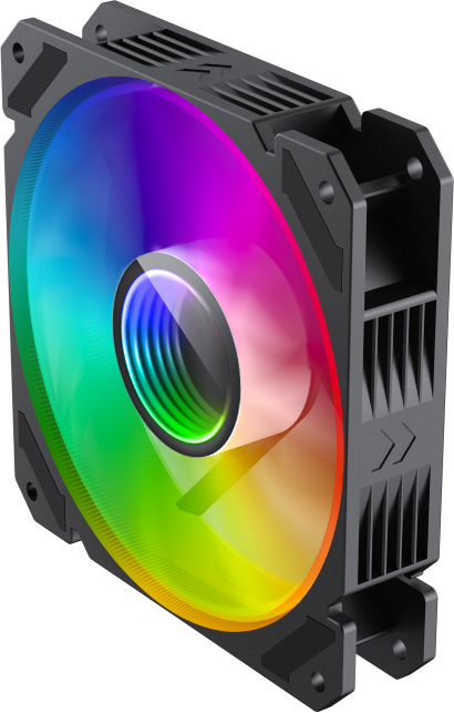 Кулер для корпуса ПК Gamemax FN-12Rainbow-C9 Кулер для корпуса ПК Gamemax FN-12Rainbow-C9