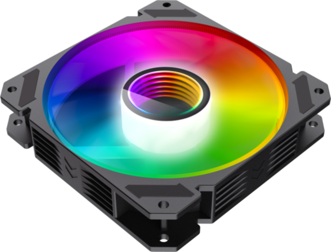 Кулер для корпуса ПК Gamemax FN-12Rainbow-C9 Кулер для корпуса ПК Gamemax FN-12Rainbow-C9