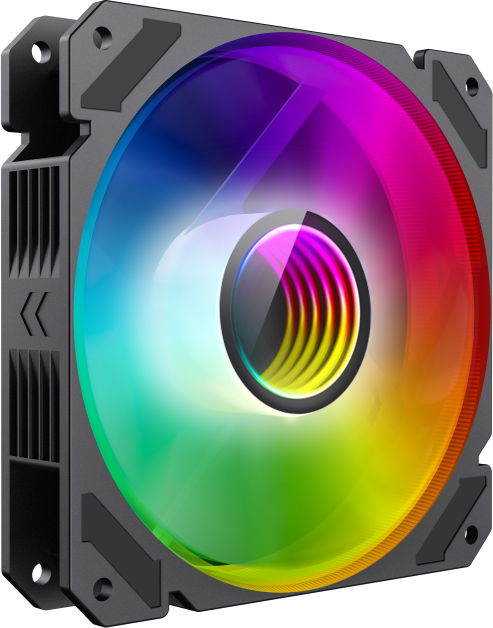 Кулер для корпуса ПК Gamemax FN-12Rainbow-C9 Кулер для корпуса ПК Gamemax FN-12Rainbow-C9