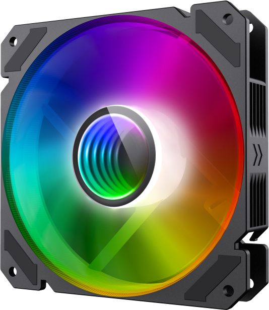 Кулер для корпуса ПК Gamemax FN-12Rainbow-C9 Кулер для корпуса ПК Gamemax FN-12Rainbow-C9