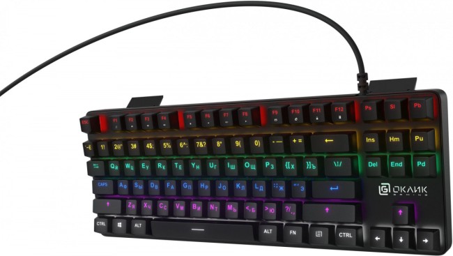 Клавиатура Oklick 969G SHOTGUN механическая черный USB Multimedia for gamer LED Oklick 1176616 Клавиатура Oklick 969G SHOTGUN механическая черный USB Multimedia for gamer LED Oklick 1176616