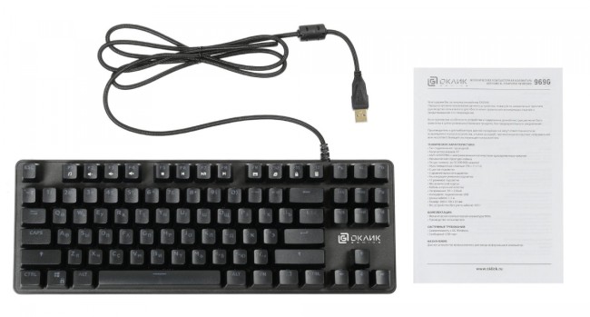 Клавиатура Oklick 969G SHOTGUN механическая черный USB Multimedia for gamer LED Oklick 1176616 Клавиатура Oklick 969G SHOTGUN механическая черный USB Multimedia for gamer LED Oklick 1176616