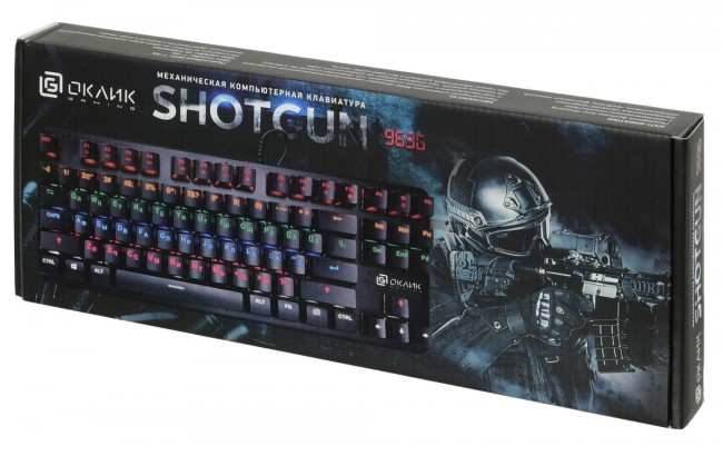 Клавиатура Oklick 969G SHOTGUN механическая черный USB Multimedia for gamer LED Oklick 1176616 Клавиатура Oklick 969G SHOTGUN механическая черный USB Multimedia for gamer LED Oklick 1176616