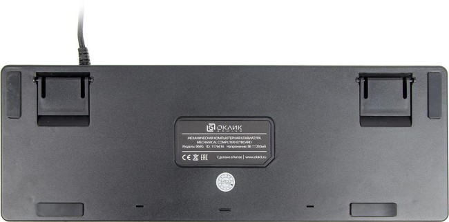 Клавиатура Oklick 969G SHOTGUN механическая черный USB Multimedia for gamer LED Oklick 1176616 Клавиатура Oklick 969G SHOTGUN механическая черный USB Multimedia for gamer LED Oklick 1176616