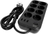 Фильтр-удлинитель PowerCom SP-08 USB03AB 1.8M, 8 розеток, черный, 16А, 4кВт, 175Дж, 3*USB, защитные шторки, защита от КЗ, перегрузки, ВЧ и импульсных помех, кабель 3x1 мм2, ШхГхВ 230х105х45 мм, вес 0.55 кг. Powercom SP-08 USB03AB 1.8M