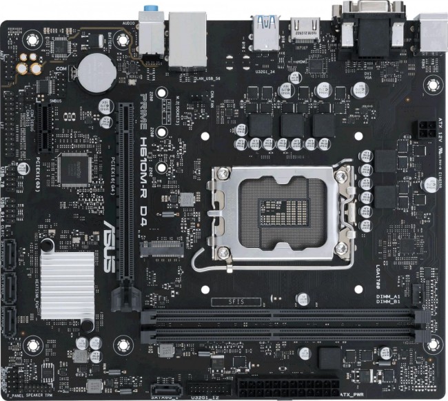 Материнская плата ASUS PRIME H610M-R D4-SI Материнская плата ASUS PRIME H610M-R D4-SI