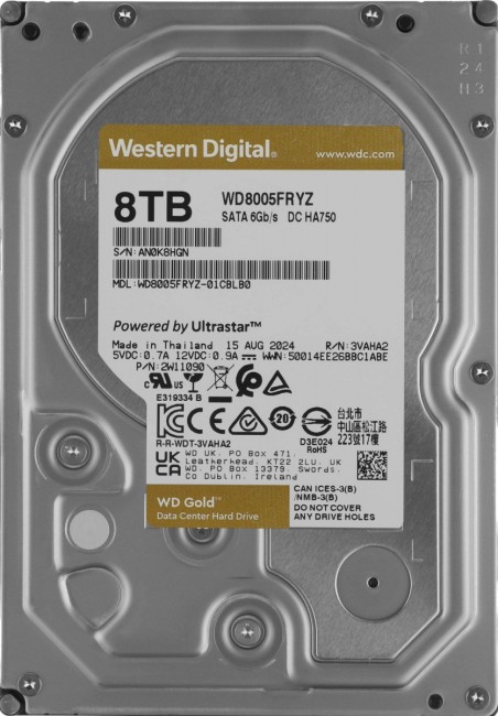 Жесткий диск WD WD8005FRYZ Жесткий диск WD WD8005FRYZ