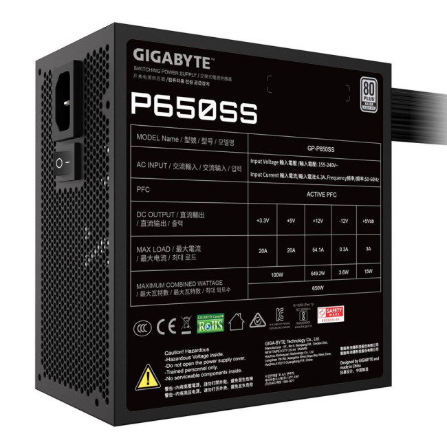 Блок питания ПК Gigabyte P650SS Блок питания ПК Gigabyte P650SS