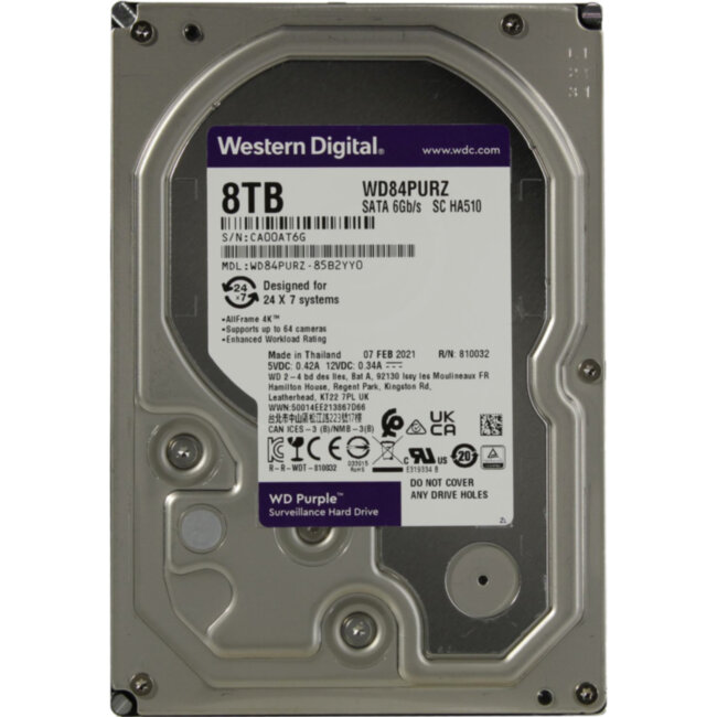 Жесткий диск Western Digital Purple 8TB (WD84PURZ)