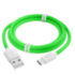 GCR QC Кабель 1.0m, TypeC, быстрая зарядка, зеленый TPE, белые коннекторы, 28/22 AWG, GCR-52494 Greenconnect USB 2.0 Type-AM - USB 2.0 Type-C (m) 1м