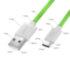 GCR QC Кабель 1.0m, TypeC, быстрая зарядка, зеленый TPE, белые коннекторы, 28/22 AWG, GCR-52494 Greenconnect USB 2.0 Type-AM - USB 2.0 Type-C (m) 1м