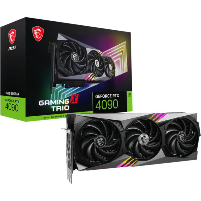 Видеокарта MSI GeForce RTX 4090 GAMING X TRIO 24G Видеокарта MSI GeForce RTX 4090 GAMING X TRIO 24G