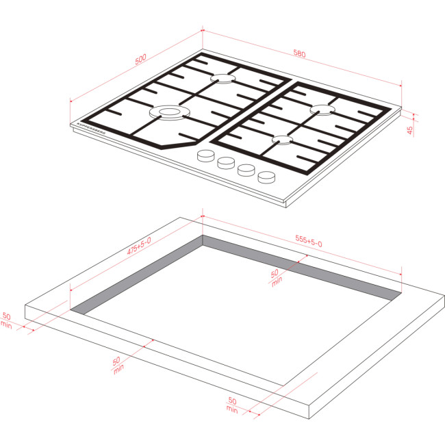 Варочная поверхность Kuppersberg Kuppersberg FS 66 X