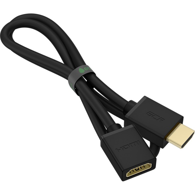 GCR Удлинитель 1.0m v1.4 HDMI-HDMI черный, 30/30 AWG, позолоченные контакты, Ethernet 10.2 Гбит/c, 19M / 19F, экран, GCR-54445 Greenconnect GCR-54445, 1 м GCR Удлинитель 1.0m v1.4 HDMI-HDMI черный, 30/30 AWG, позолоченные контакты, Ethernet 10.2 Гбит/c, 19M / 19F, экран, GCR-54445 Greenconnect GCR-54445, 1 м