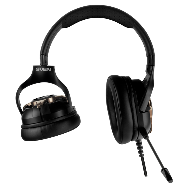 Игровые наушники с микрофоном SVEN AP-U1100MV, черный (USB, RGB, 7.1) SVEN AP-U1100MV SV-020828 Игровые наушники с микрофоном SVEN AP-U1100MV, черный (USB, RGB, 7.1) SVEN AP-U1100MV SV-020828