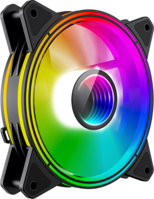 Кулер для корпуса ПК Gamemax FN-12Rainbow-Q-Infinity Кулер для корпуса ПК Gamemax FN-12Rainbow-Q-Infinity
