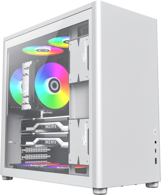 Компьютерный корпус mATX GameMax Spark Full White