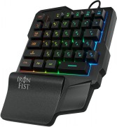 Игровой блок Oklick 701G IRON FIST черный USB for gamer LED (подставка для запястий) (1196590) Oklick 1196590 Игровой блок Oklick 701G IRON FIST черный USB for gamer LED (подставка для запястий) (1196590) Oklick 1196590