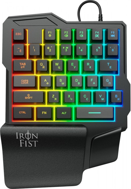 Игровой блок Oklick 701G IRON FIST черный USB for gamer LED (подставка для запястий) (1196590) Oklick 1196590 Игровой блок Oklick 701G IRON FIST черный USB for gamer LED (подставка для запястий) (1196590) Oklick 1196590