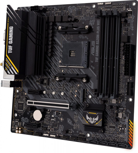 Материнская плата ASUS TUF GAMING A520M-PLUS WIFI Материнская плата ASUS TUF GAMING A520M-PLUS WIFI