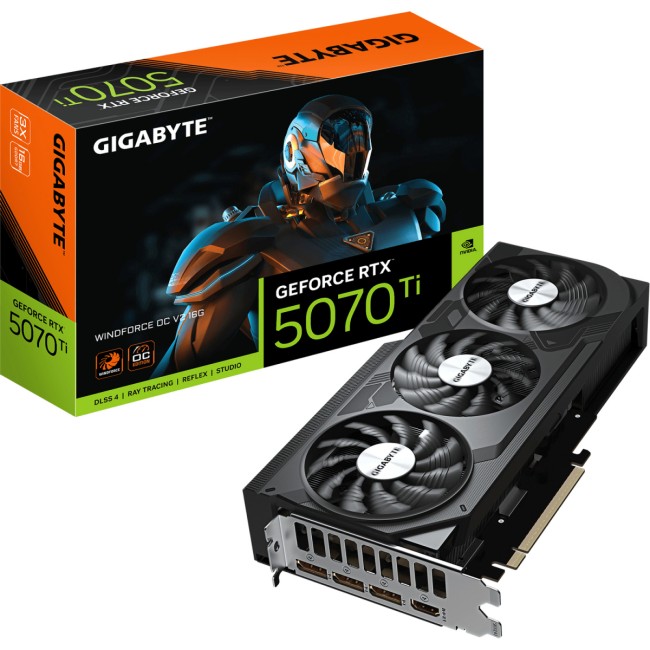Видеокарта Gigabyte GeForce RTX 5070 Ti WINDFORCE OC V2 16G (GV-N507TWF3OCV2-16GD) Видеокарта Gigabyte GeForce RTX 5070 Ti WINDFORCE OC V2 16G (GV-N507TWF3OCV2-16GD)