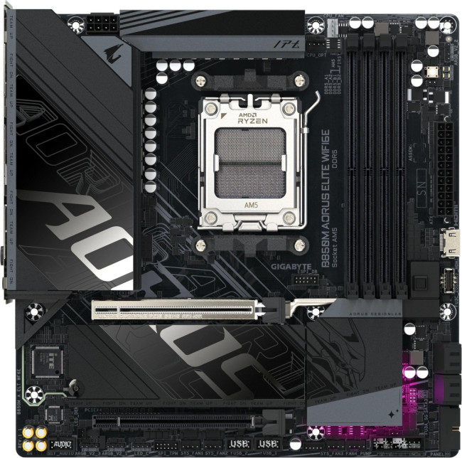 Материнская плата Gigabyte B850M AORUS ELITE WIFI6E Материнская плата Gigabyte B850M AORUS ELITE WIFI6E