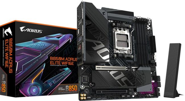 Материнская плата Gigabyte B850M AORUS ELITE WIFI6E Материнская плата Gigabyte B850M AORUS ELITE WIFI6E