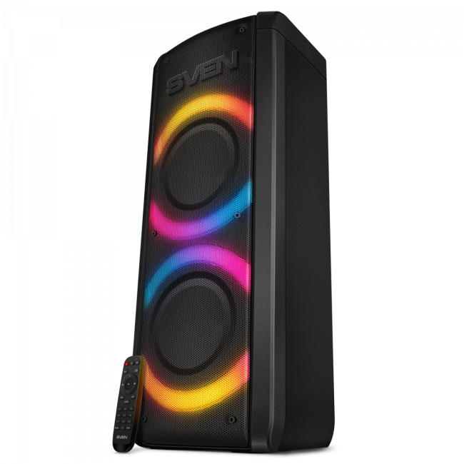 АС SVEN PS-710, черный, акустическая система (100 Вт, TWS, Bluetooth, FM, USB, microSD, LED-дисплей, 4400мА*ч) SVEN PS-710 АС SVEN PS-710, черный, акустическая система (100 Вт, TWS, Bluetooth, FM, USB, microSD, LED-дисплей, 4400мА*ч) SVEN PS-710