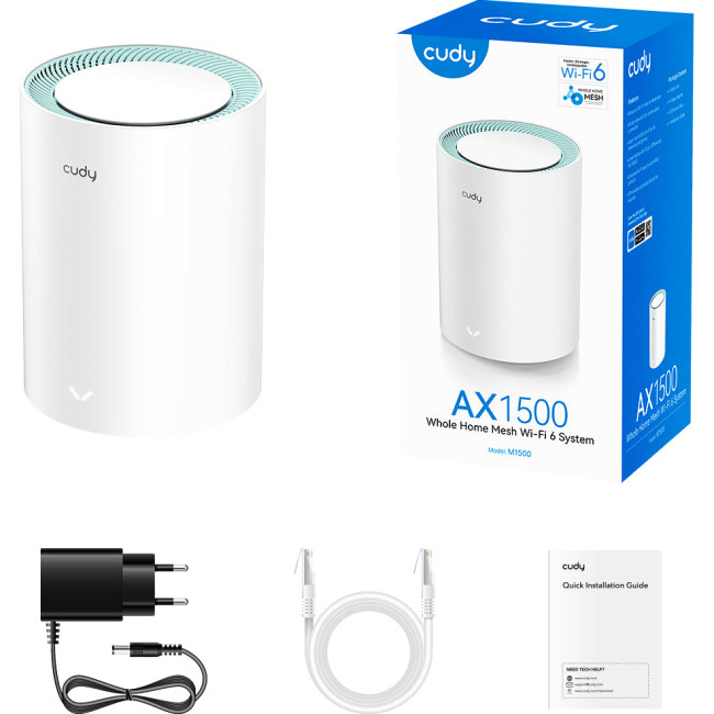 Wi-Fi Mesh-система Cudy M1500(1-Pack) Wi-Fi Mesh-система Cudy M1500(1-Pack)