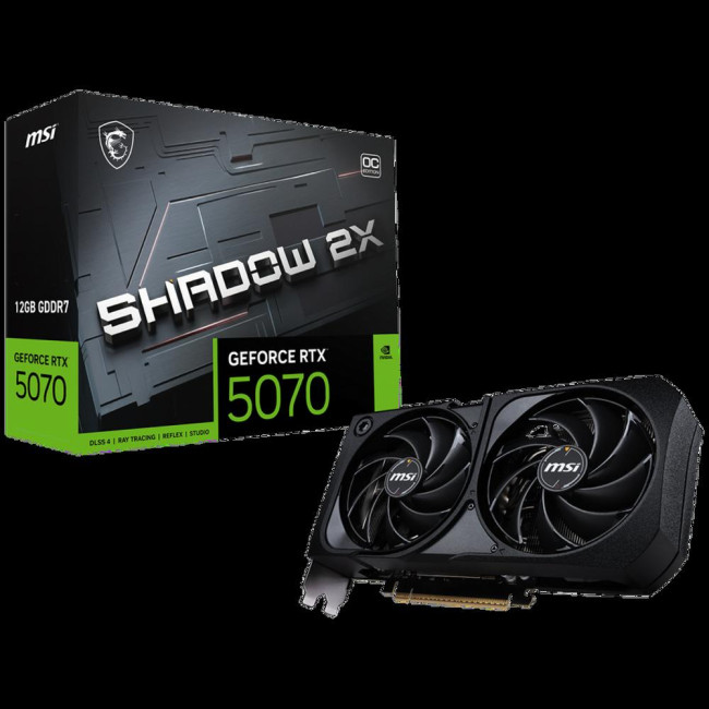 Видеокарта MSI RTX 5070 12G SHADOW 2X OC Видеокарта MSI RTX 5070 12G SHADOW 2X OC