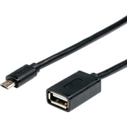 Кабель 0.8 m USB(Af) <=> microUSB OTG ATcom AT6028