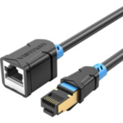 Патч-корд удлинитель Vention прямой SSTP cat.6, RJ45 - 3м. Черный Vention IBLBI Патч-корд удлинитель Vention прямой SSTP cat.6, RJ45 - 3м. Черный Vention IBLBI