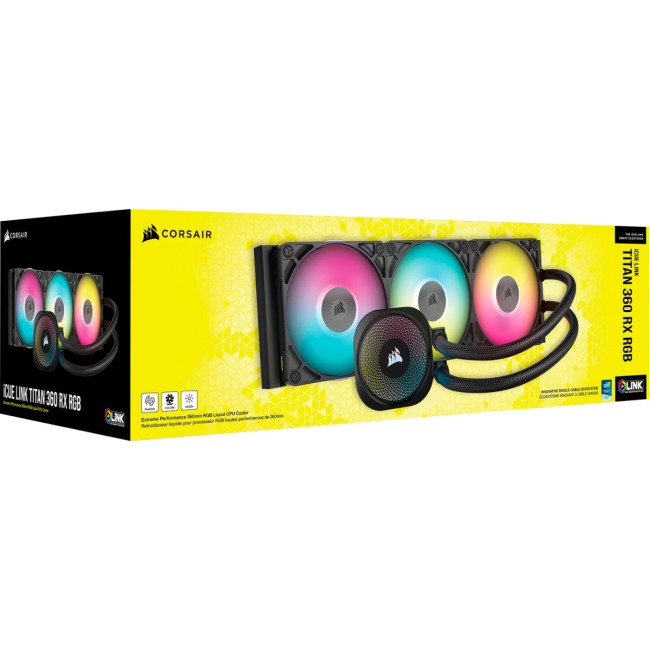 Система жидкостного охлаждения Corsair iCUE LINK TITAN 360 RX RGB Black