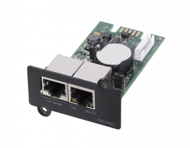 SNMP карта для удаленного управления по сети Ethernet c Английским интерфейсом, 2xRJ45, PowerMaster CBR PMC-02E SNMP карта для удаленного управления по сети Ethernet c Английским интерфейсом, 2xRJ45, PowerMaster CBR PMC-02E