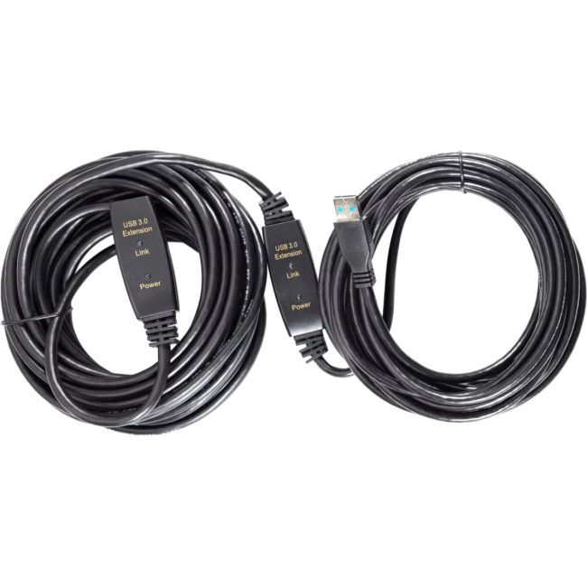 Кабель-адаптер USB3.0-repeater, удлинительный активный <Am-->Af> 15м Aopen/qust<ACU827A-15M> VCOM ACU827A-15M