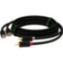 GCR Кабель 1.5m аудио 2 х RCA / 2 х RCA , GOLD, черный, GCR-53109 Greenconnect GCR-53109, 1.5 м