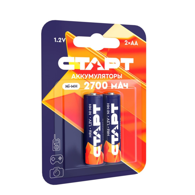 Элемент питания Аккумулятор СТАРТ Ni-MH HR6 AA 2700mAh BL2