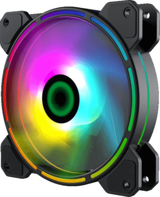 Кулер для корпуса ПК Gamemax FN-12Rainbow-D Кулер для корпуса ПК Gamemax FN-12Rainbow-D