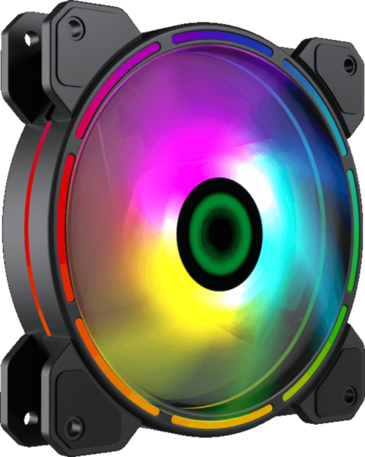 Кулер для корпуса ПК Gamemax FN-12Rainbow-D Кулер для корпуса ПК Gamemax FN-12Rainbow-D