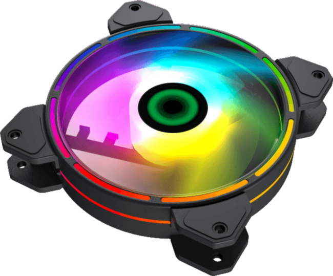 Кулер для корпуса ПК Gamemax FN-12Rainbow-D Кулер для корпуса ПК Gamemax FN-12Rainbow-D