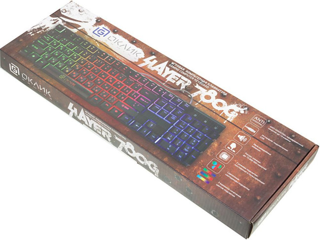 Клавиатура Oklick 780G SLAYER черный USB for gamer LED Oklick 412899 Клавиатура Oklick 780G SLAYER черный USB for gamer LED Oklick 412899