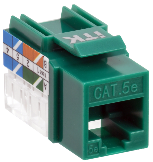 Модуль Keystone Jack кат. 5E UTP 110 IDC 90 град. ITK CS1-1C5EU-11 Модуль Keystone Jack кат. 5E UTP 110 IDC 90 град. ITK CS1-1C5EU-11